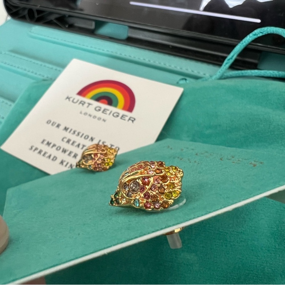 Kurt Geiger Multicolor Crystal Earrings - Picture 3 of 4